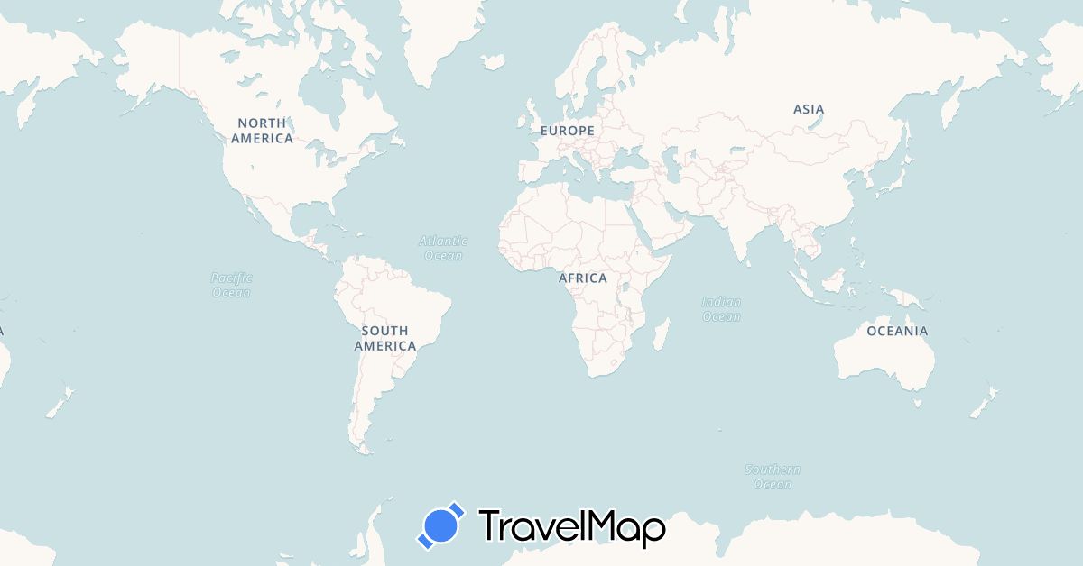 TravelMap itinerary: driving, bus, plane, train, boat in Austria, Czech Republic, Germany, Denmark, Estonia, France, Italy, Lithuania, Latvia, Norway, Poland, Sweden (Europe)